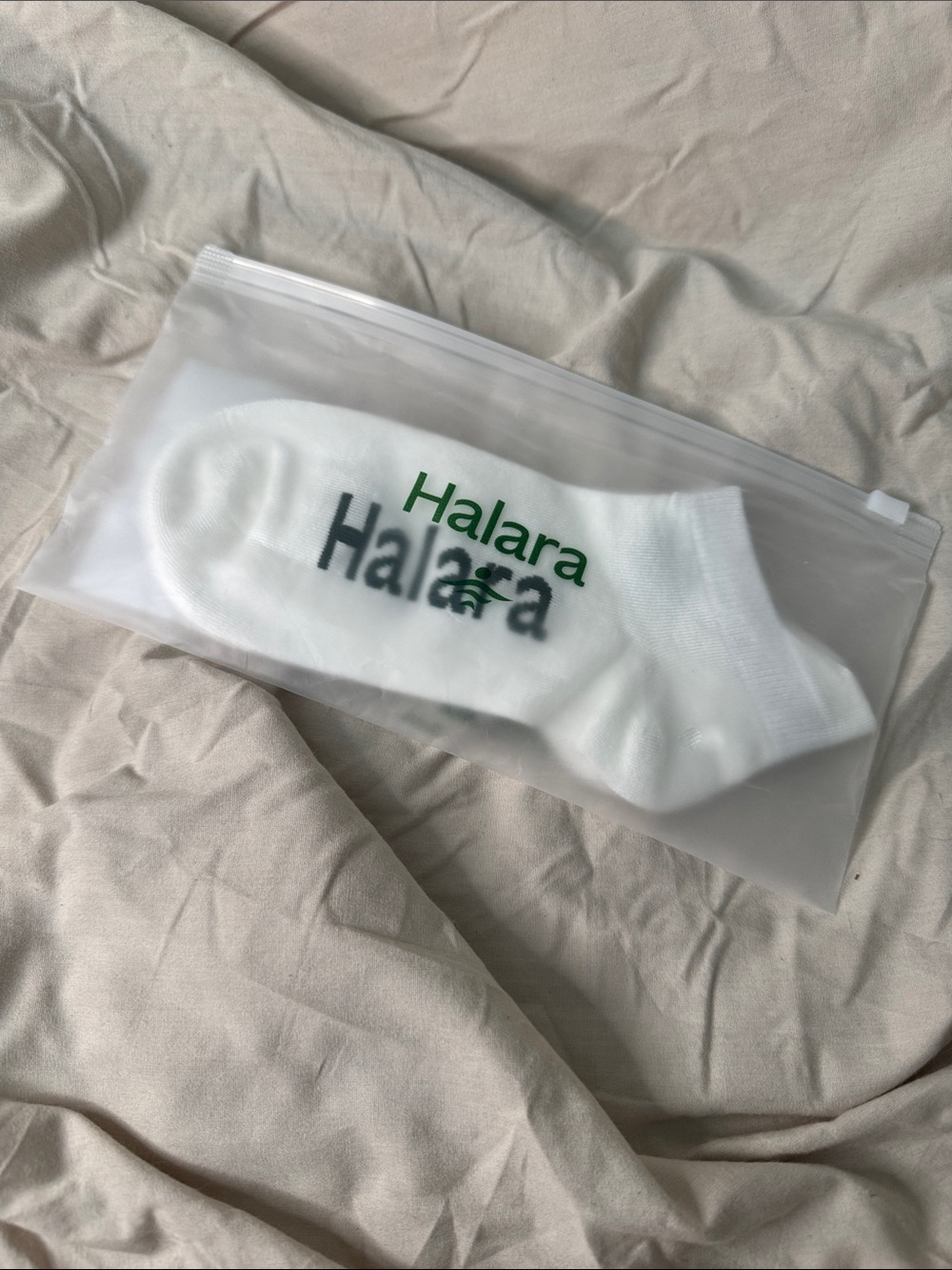 Halara Women’s  White Low-Cut Socks - Packable Comfort